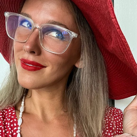 Red  summer sun beach hat